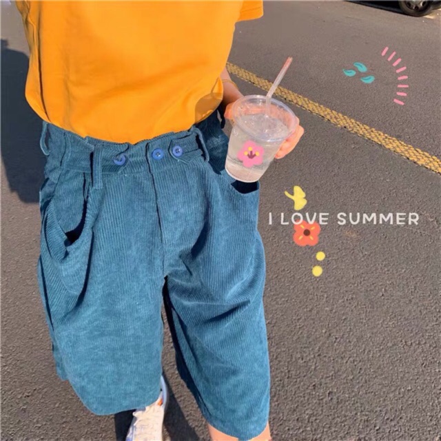 Quần short gân ulzzang | BigBuy360 - bigbuy360.vn