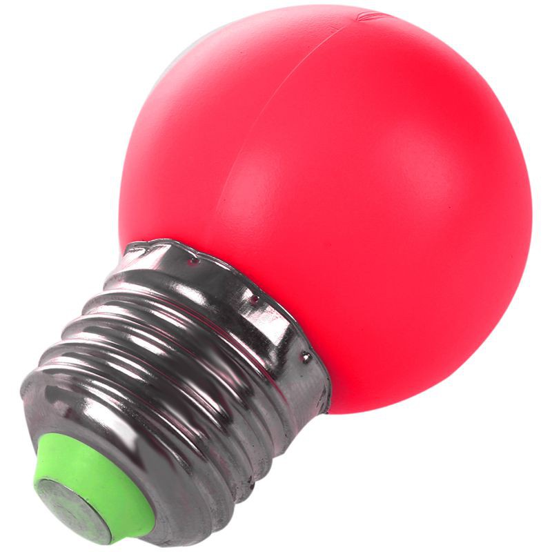 E27 LED Light Warm Red Bulb Plastic Bulb (0.5W Power, Red)