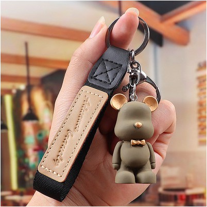 Móc Chìa Khóa Gấu BearBrick ,móc treo chìa khóa hàn quốc nhiều màu sắc Teen Store TS1093