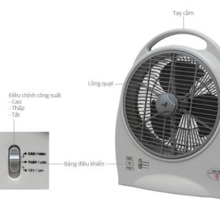 Quạt sạc asia qs1001