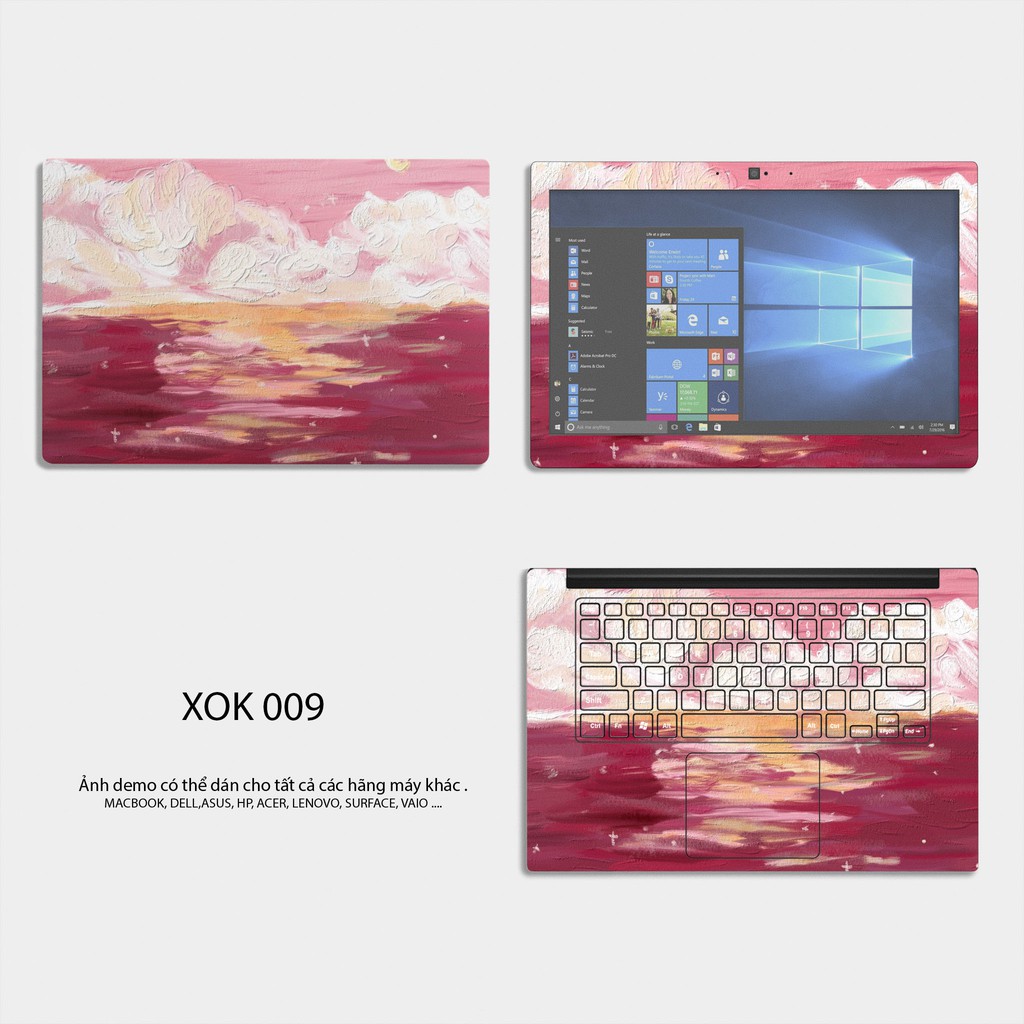 Decal Dán Laptop Theo Yêu Cầu - Skin Latptop Theo Chuẩn Model Từng Máy