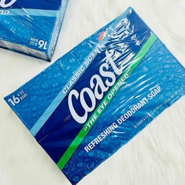 COMBO 8 BÁNH XÀ PHÒNG COAST CỤC CHÍNH HÃNG MỸ 113G