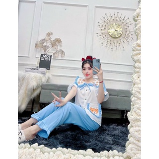 Đồ bộ lụa kate tiểu thư