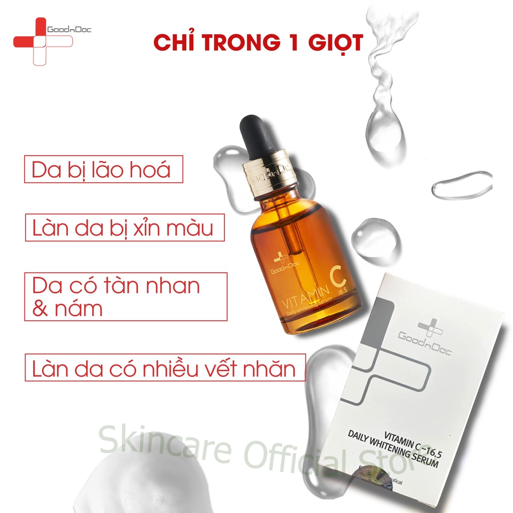 GoodnDoc Serum Vitamin C 16.5 30ml [Dưỡng sáng da]