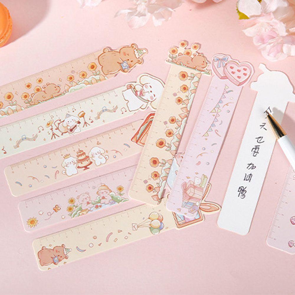 Thước Đánh Dấu Trang Sách Hình Động Vật Hoạt Hình Dễ Thương