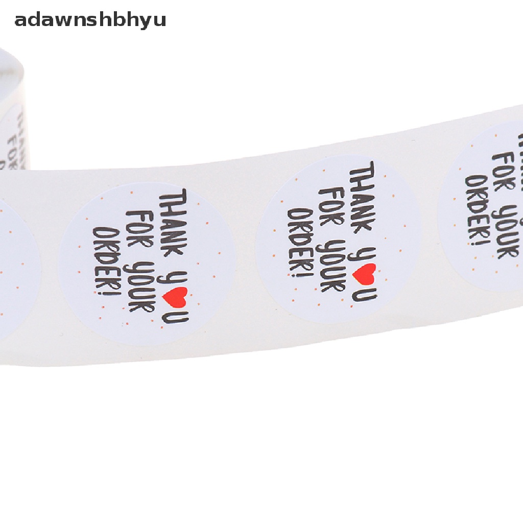 Set 500 Miếng Dán Tròn thank you for your order Trang Trí Đa Ứng Dụng