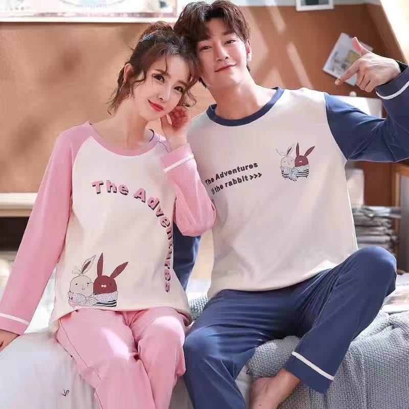 Bộ Đồ Ngủ Vải Satin Phong Cách Hàn Quốc Cho Cả Nam Và Nữ