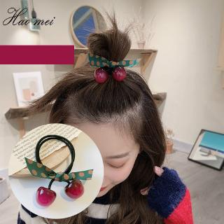 Dây Buộc Tóc Hình Trái Cherry Xinh Xắn Dành Cho Nữ
