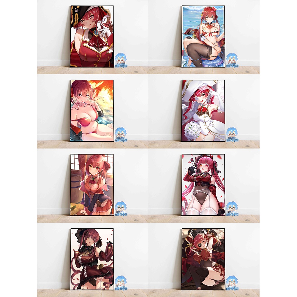 Ảnh poster A3 dán tường cao cấp Houshou Marine Hololive (5) by 2D Tộc Shop