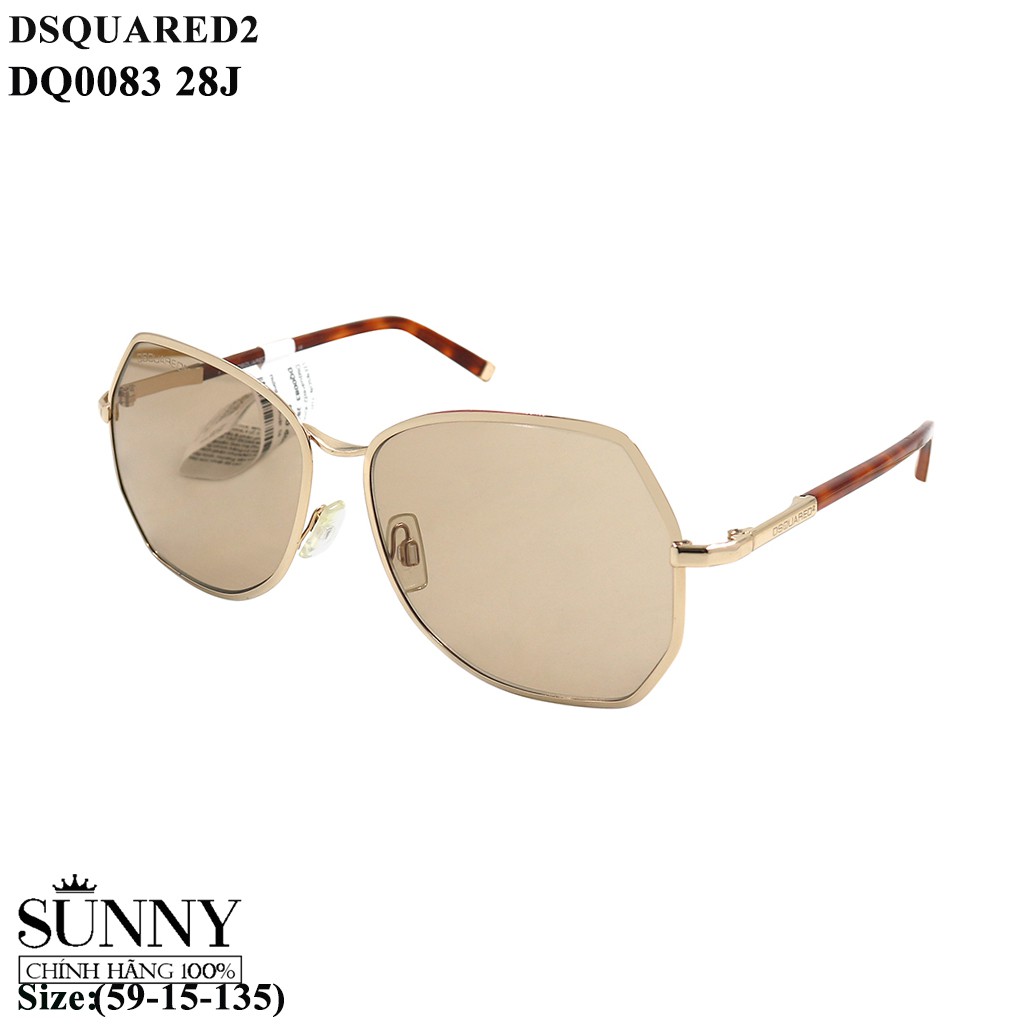 Kính mát nam nữ thời trang Dsquared2 DQ0083 nhiều màu chính hãng, thiết kế dễ đeo bảo vệ mắt
