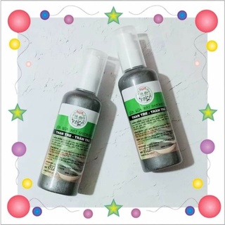 Sữa rửa mặt có hạt massage than tre tràm trà 100ml handmade