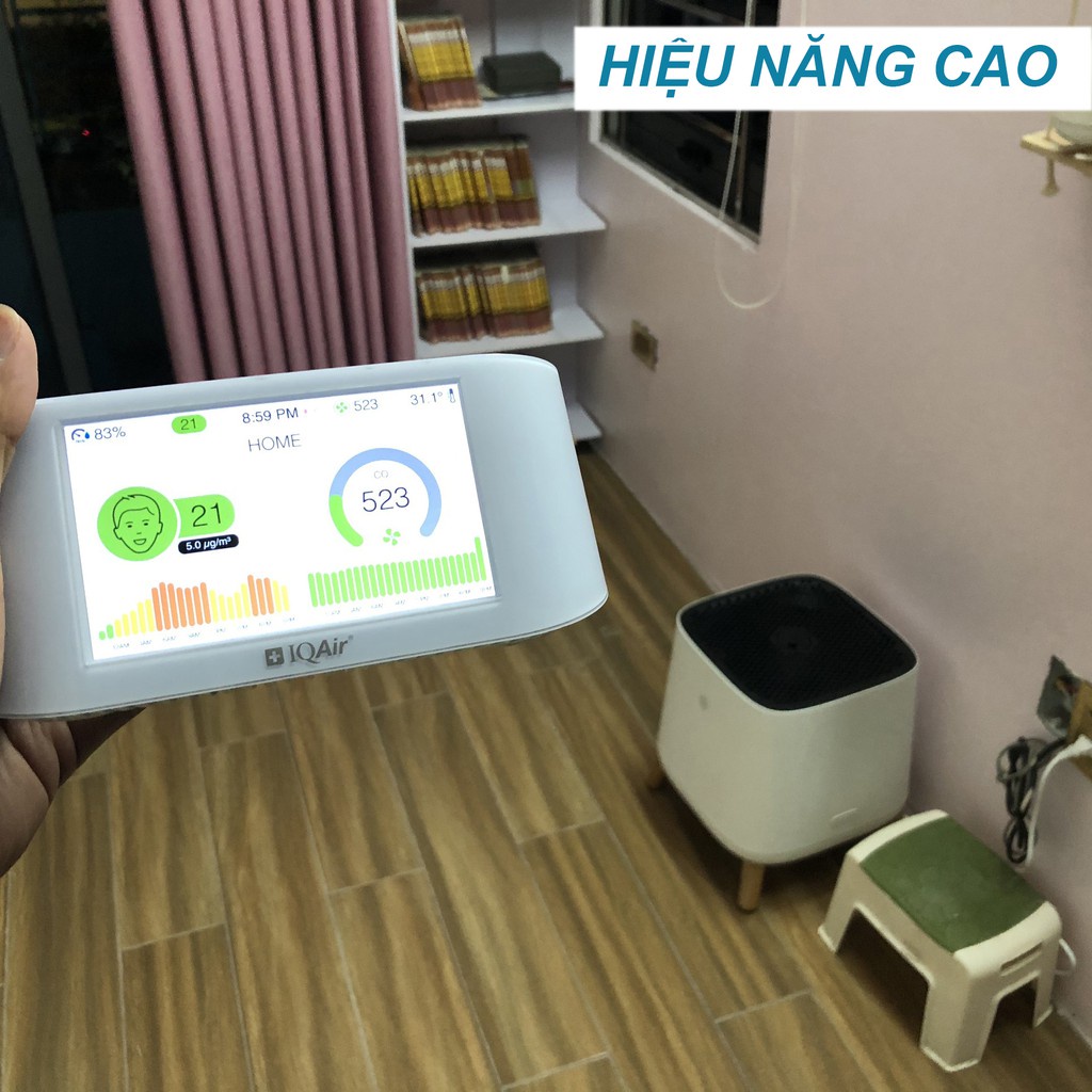 Máy lọc không khí Sqair - Smart AIR lọc bụi mịn vi khuẩn khói nấm mốc cực kỳ hiệu quả BH 3 năm Hàng Chính Hãng Mới 100%