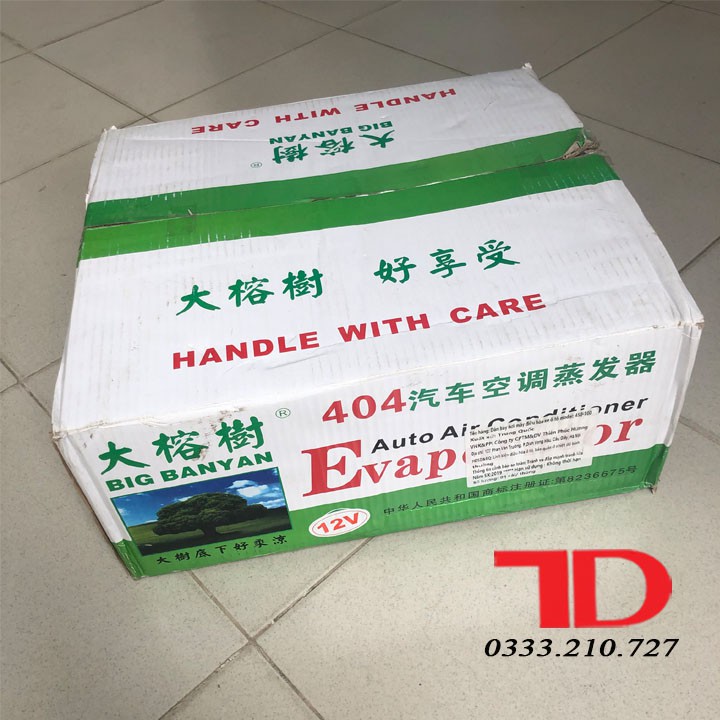 Bộ dàn lạnh ô tô 404 loại 12V cửa vuông