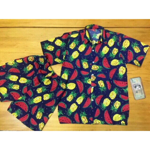 TỔNG KHO SỈ💥💥💥Bộ dưa dứa đi biển cho nam và nữ có đủ size chất vải thô dày đẹp