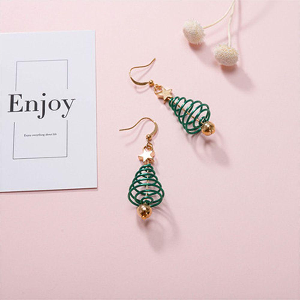 Bông Tai Hình Cây Thông Giáng Sinh Xinh Xắn Cho Nữ