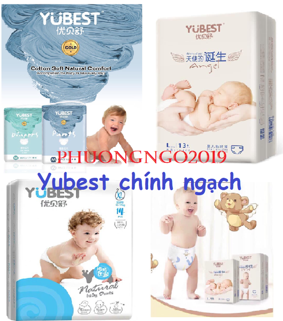 [Hải Phòng]Bỉm Yubest Night/ Angel/Gold/natural quần/dán Nội Địa Trung Quốc S132/M108/L96