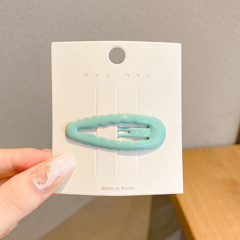 Kẹp Tóc Hình Giọt Nước Màu Sắc Phong Cách Hàn Quốc Thời Trang