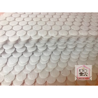 100/50 Velcro/băng dính nhám 1.5cm màu trắng