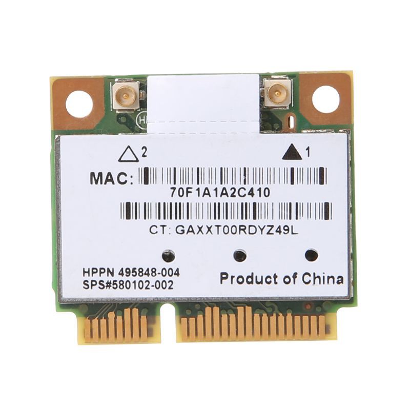 Thẻ mạng wifi không dây 2.4ghz 5ghz WLAN Minipci-E Linux Hackintosh Win10