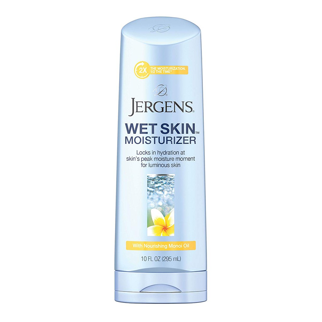 Dưỡng Thể dùng cho da ẩm ướt Jergens Wet Skin Body Moisturizer with Nourishing 295ml (Mỹ)