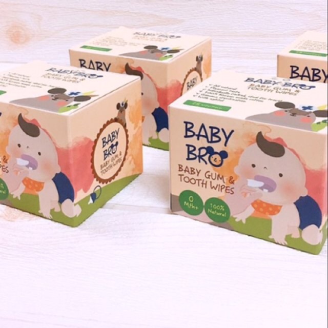 Gạc Rơ Lưỡi Baby Bro - Gạc Rơ Lưỡi Lau Răng Miệng Cho Bé Nhập Khẩu Hàn Quốc