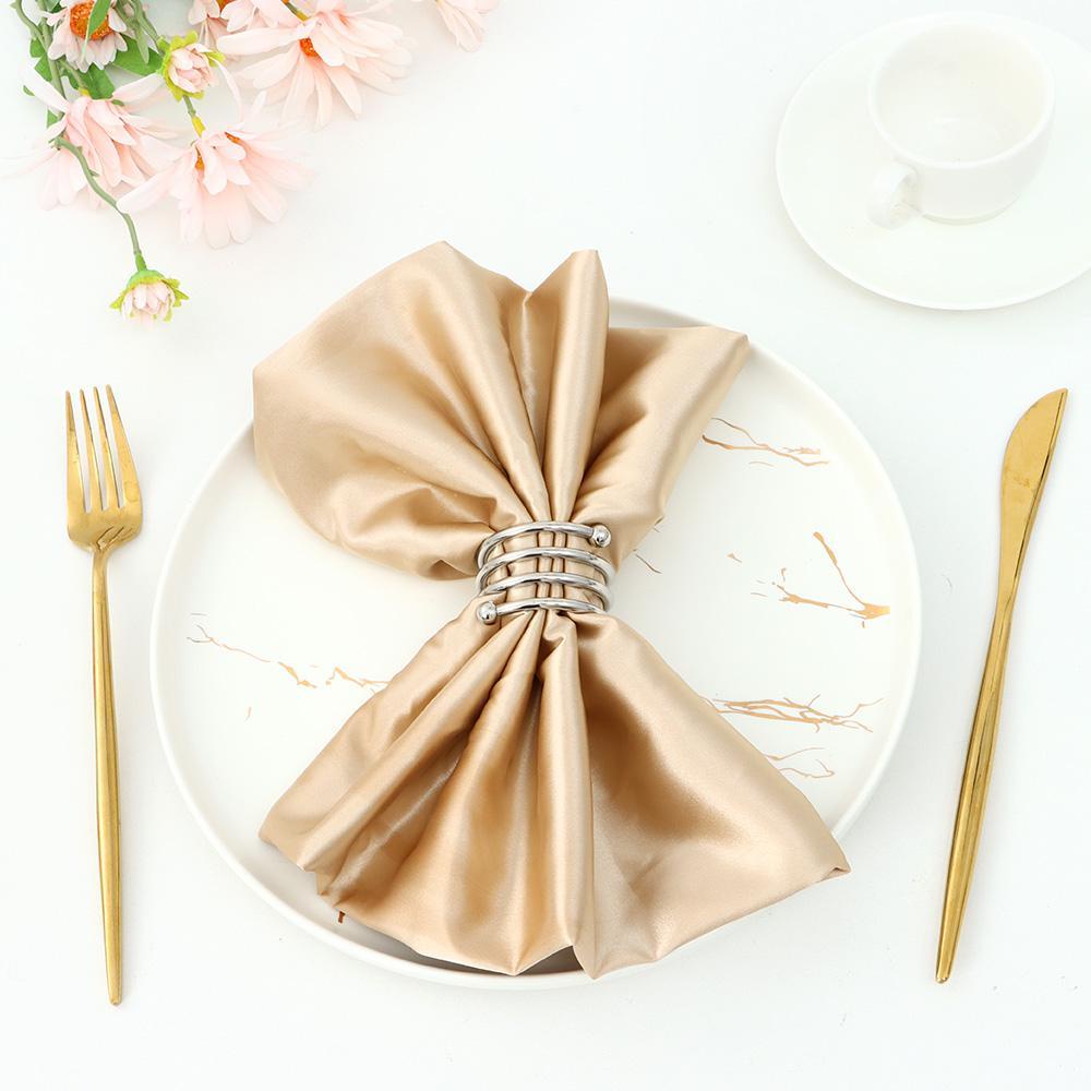 Vòng Khăn Ăn SUYO Màu Vàng|Khóa Giữ Khăn Ăn Bằng Kim Loại Nhiều Màu Sắc