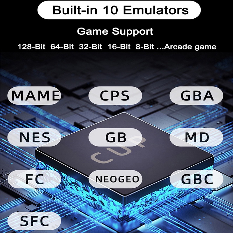 Máy chơi game cầm tay 4.3 inch IPS X20mini tích hợp 3500 trò thẻ nhớ 8G Pin 2500mAh