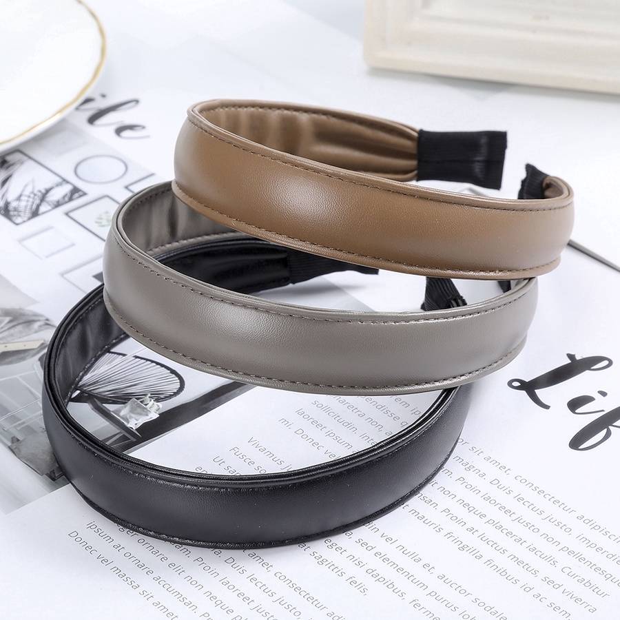 Cài tóc phong cách Hàn Quốc bọc da PU xinh xắn cho nữ