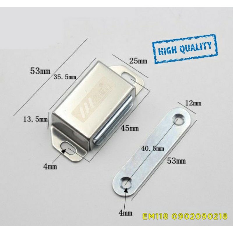 EM118 - Nam châm hít cửa bếp inox - từ hít inox \ 1 cái