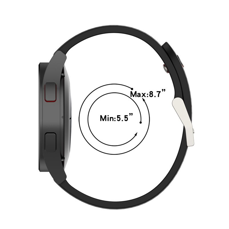 Dây đeo đồng hồ 20mm 22mm bằng silicon chống thấm nước Garmin Watch Forerunner 55 158 245 645 Music 745