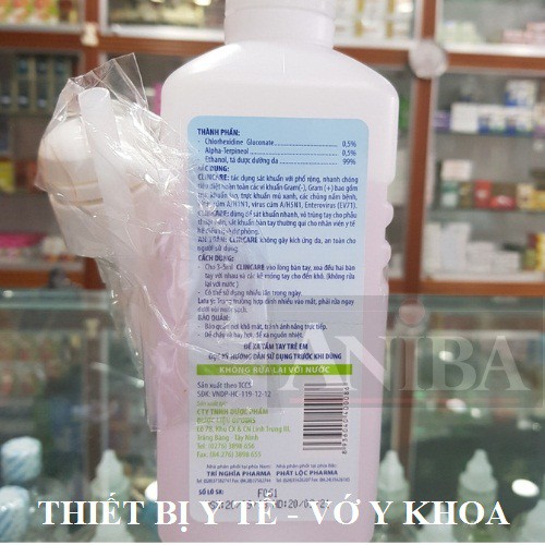 Dung dịch rửa tay khô sát khuẩn nhanh Clincare 500ml