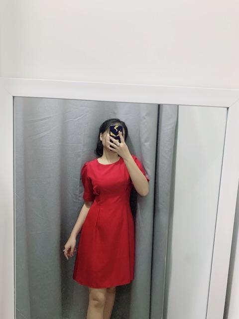[Mã WASTMAY giảm 15% tối đa 30K đơn 150K] Đầm trắng pen eo tay phồng duyên dáng - Lovely Dress | BigBuy360 - bigbuy360.vn