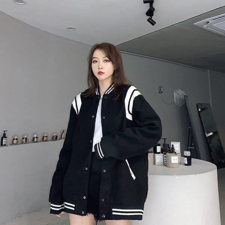 Áo khoác Bomber unisex nam nữ freesize chất nỉ ngoại dày dặn may kĩ mẫu hot 2022 (ảnh thật)