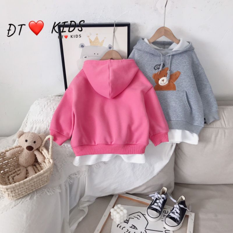 Áo hoodie nỉ bông bé gái,bé trai size đại