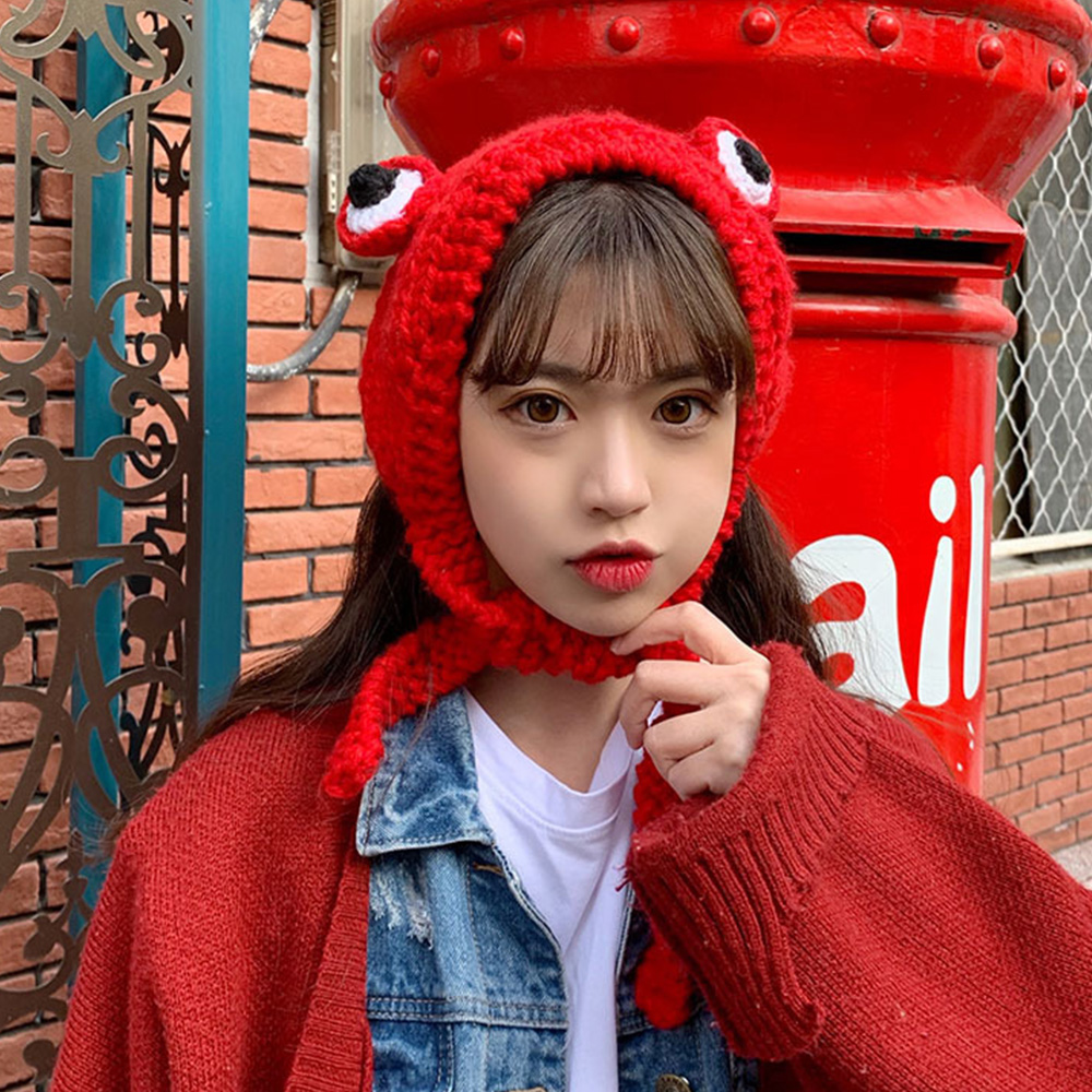 Nón Len Hình Chú Ếch Xinh Xắn Dành Cho Nữ 6 Màu Tùy Chọn