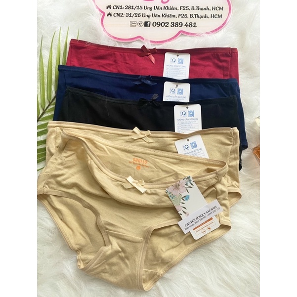 ♥️ Shop Uy Tín ♥️ [Quần Lót Nữ] Quần Lót Cotton Kháng Khuẩn Trơn Hàng Bán Shop Mềm Mát