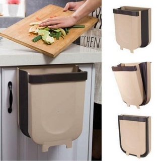 Thùng rác mini thông minh gấp gọn - Thùng rác nhựa treo cạnh bếp - để xe hơi tiện lợi - Thùng đựng rác văn phòng
