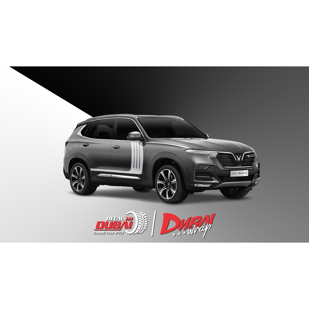 Decal dán xe Lux SA thể thao tem cao cấp