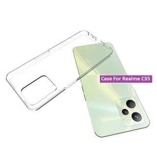 Ốp Realme C35 dẻo trong suốt (Loại đẹp)