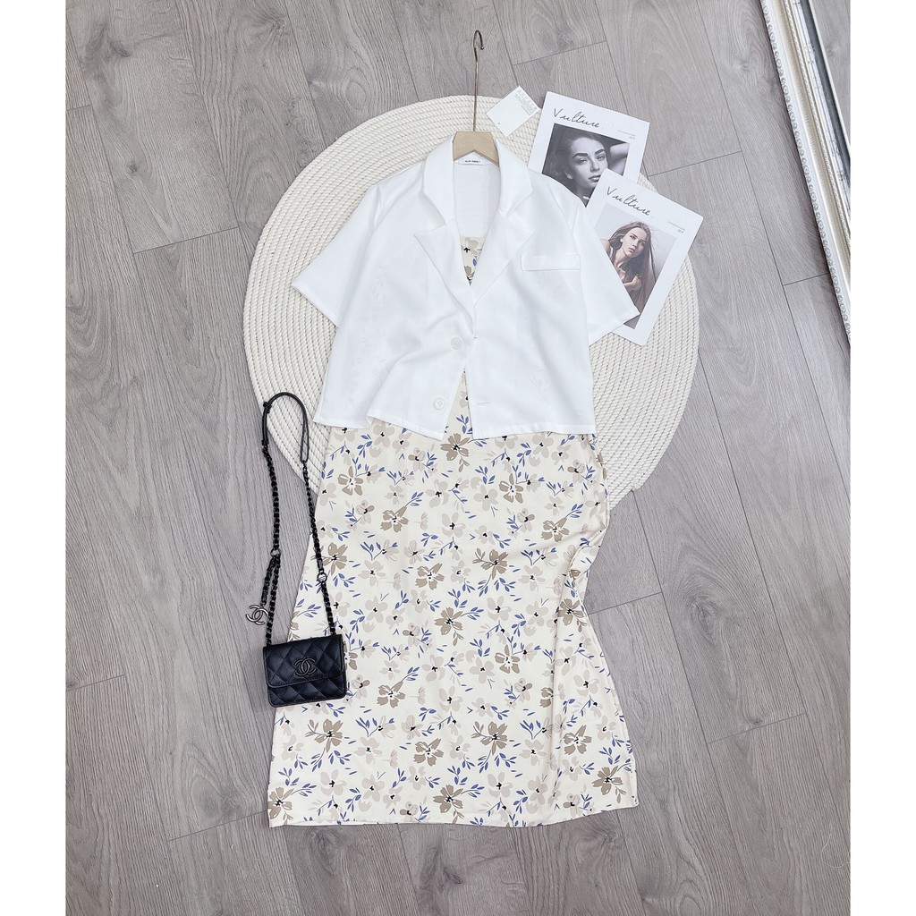 Sét Áo Vest Croptop Kèm Váy SuoongCao Cấp | BigBuy360 - bigbuy360.vn