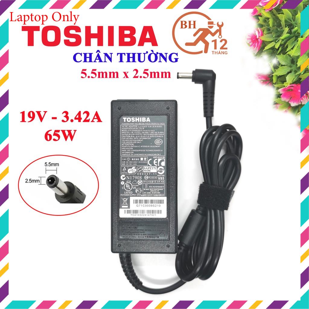 Sạc Laptop Toshiba chính hãng (Zin) 19v 3.42a 65W - Adapter laptop Toshiba loại tốt