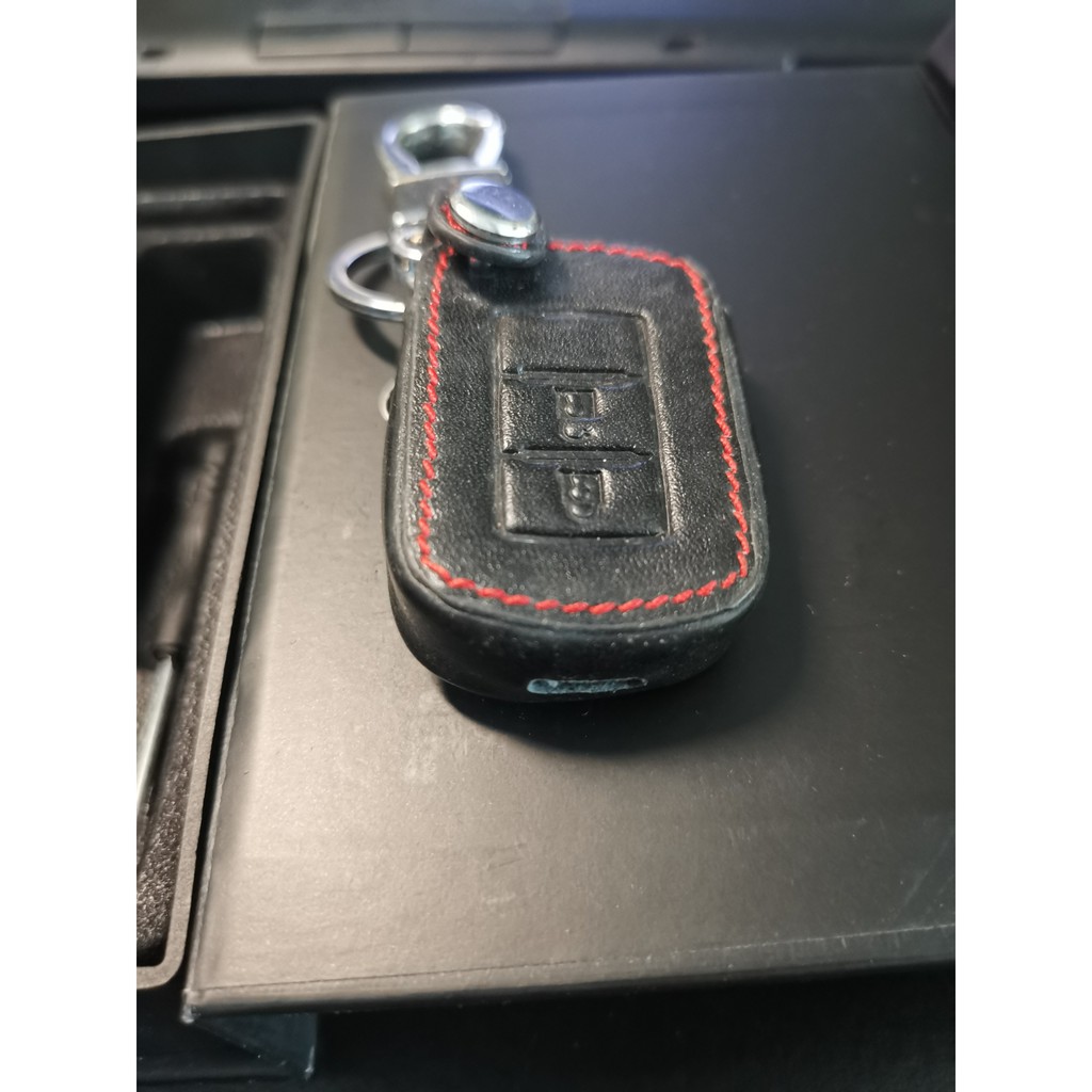 [Tặng kèm móc khóa] Bao da chìa khóa, Ốp chìa khóa carbon cho xe ô tô MITSUBISHI OUTLANDER XPANDER PAREJO SPORT