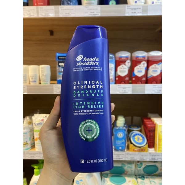 Dầu gội Head & Shoulders  Clinic Strength Dandruff Defense Advanced oil Control chuẩn Mỹ chai 400ml