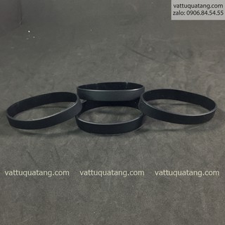 Phôi vòng tay cao su màu đen