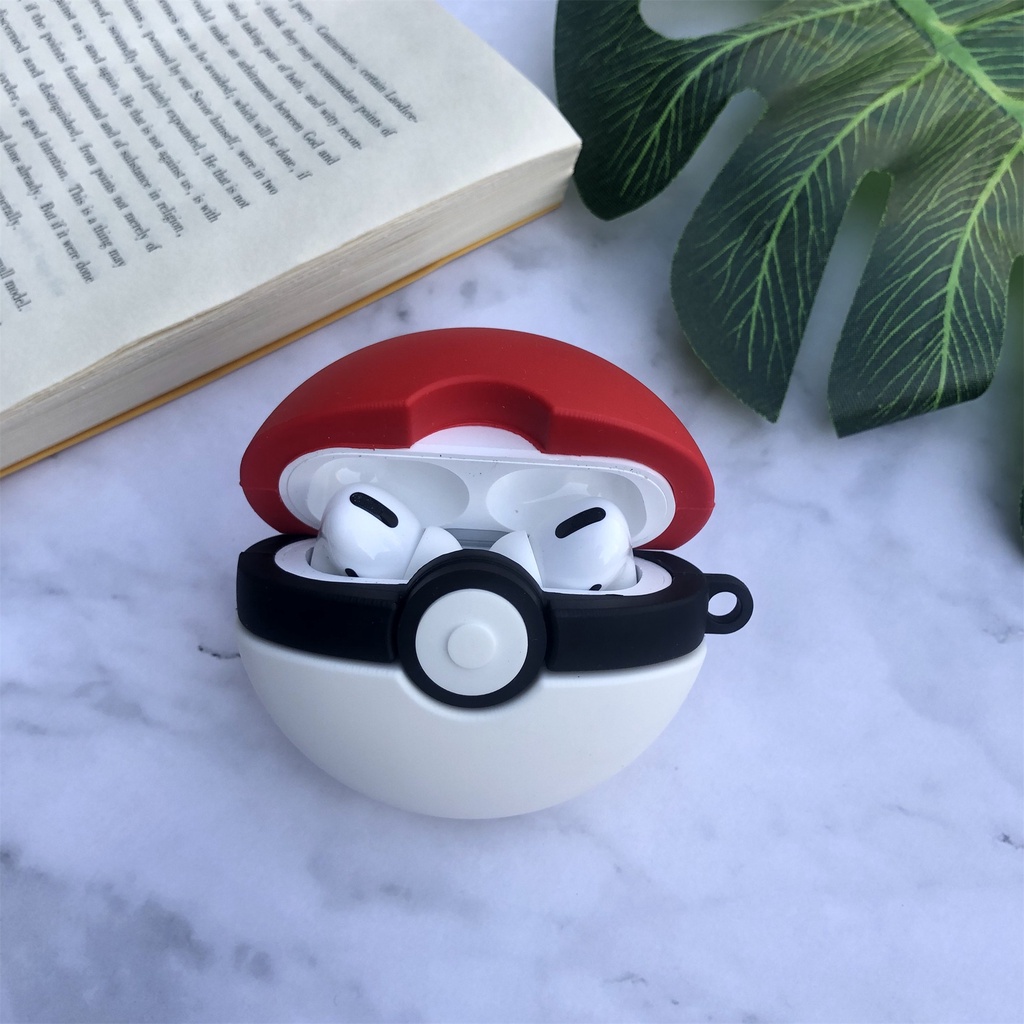 Vỏ Bảo Vệ Hộp Sạc Tai Nghe bluetooth Airpods 3/1/2 pro Bằng Silicon Họa Tiết Hoạt Hình Pokemon 3D Dễ Thương