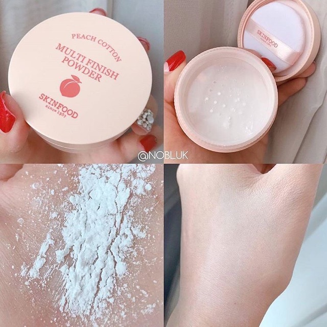 Phấn phủ Skinfood Peach cotton multi finish powder