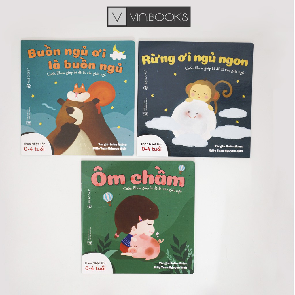 Sách - Ehon Nhật Bản - Bộ 3 Quyển Buồn Ngủ Ơi Là Buồn Ngủ - Dành Cho Bé Từ 0-4 Tuổi - Giúp Bé Dễ Đi Vào Giấc Ngủ