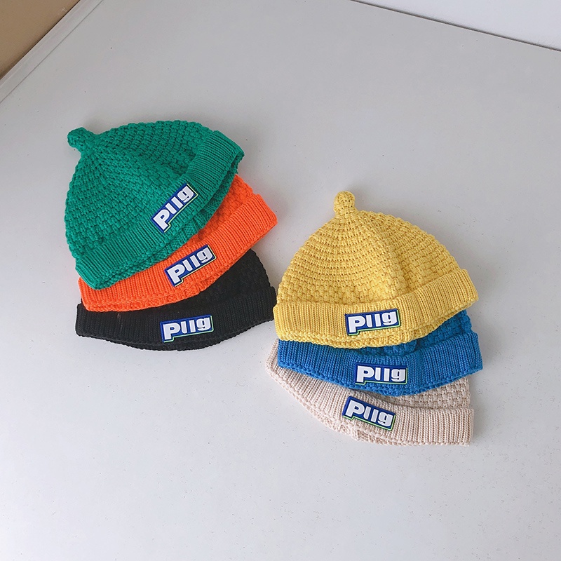 Mũ Len Dệt Kim Siêu Mỏng Thời Trang Mùa Thu Đông Dễ Thương Dành Cho Trẻ Nhỏ