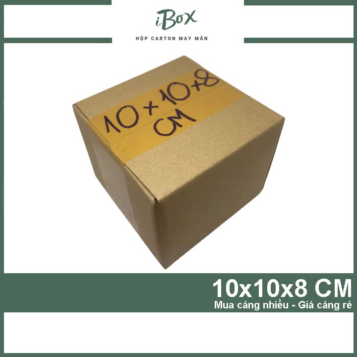 100 Hộp carton 10x10x8 đóng hàng iBox