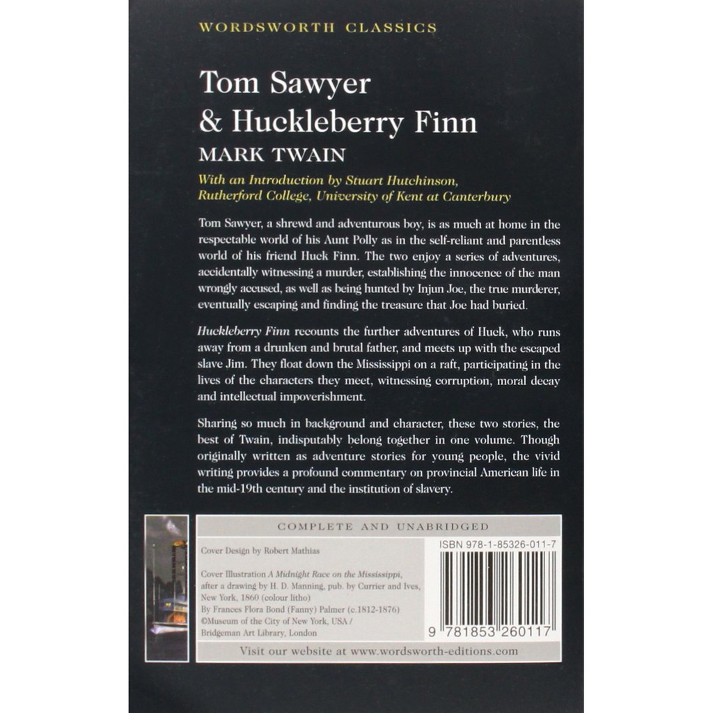Sách Ngoại Văn: Tom Sawyer &amp; Huckleberry Finn